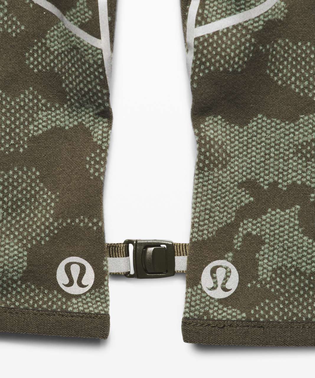 Lululemon Cold Terrain Run Gloves - Heritage Camo Dark Olive Green Twill