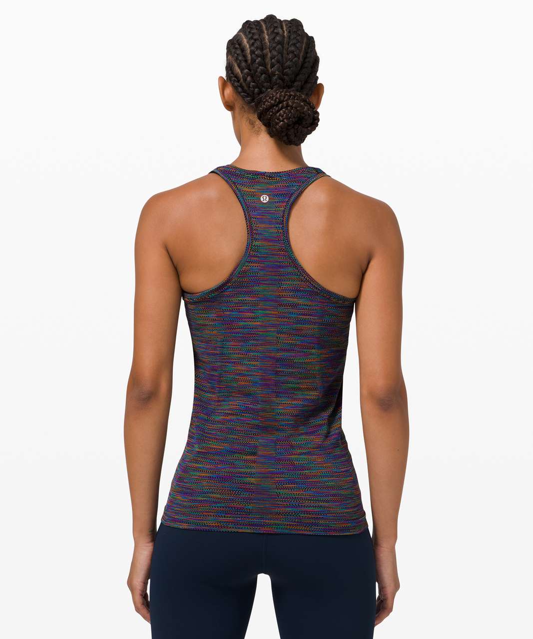 Lululemon Swiftly Tech Racerback 2.0 *Love - Black / Rainbow - lulu fanatics