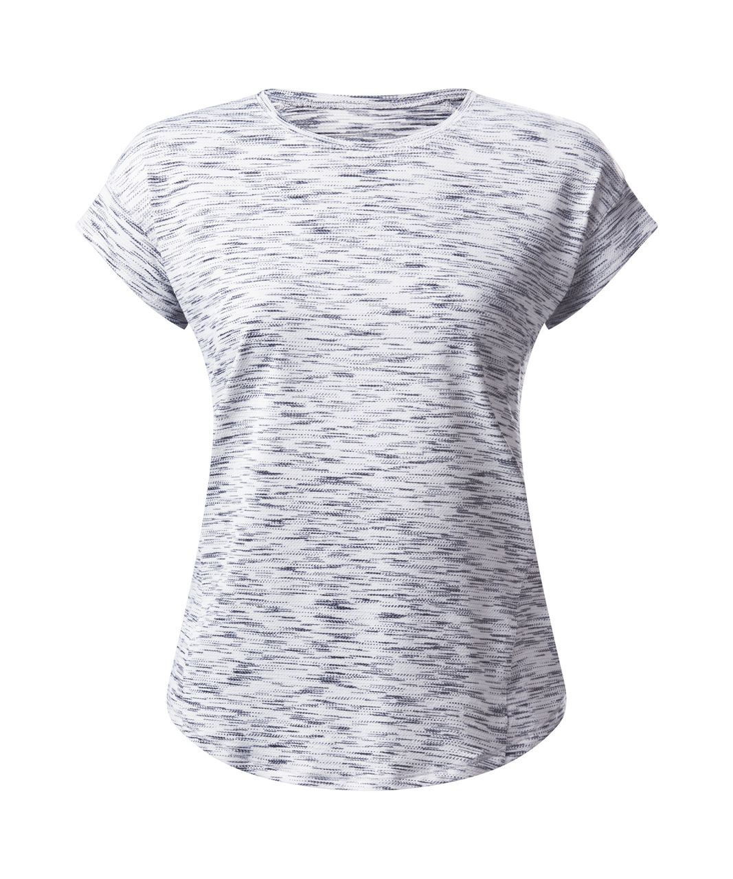 Lululemon Run Around Tee - Tiger Space Dye Black White