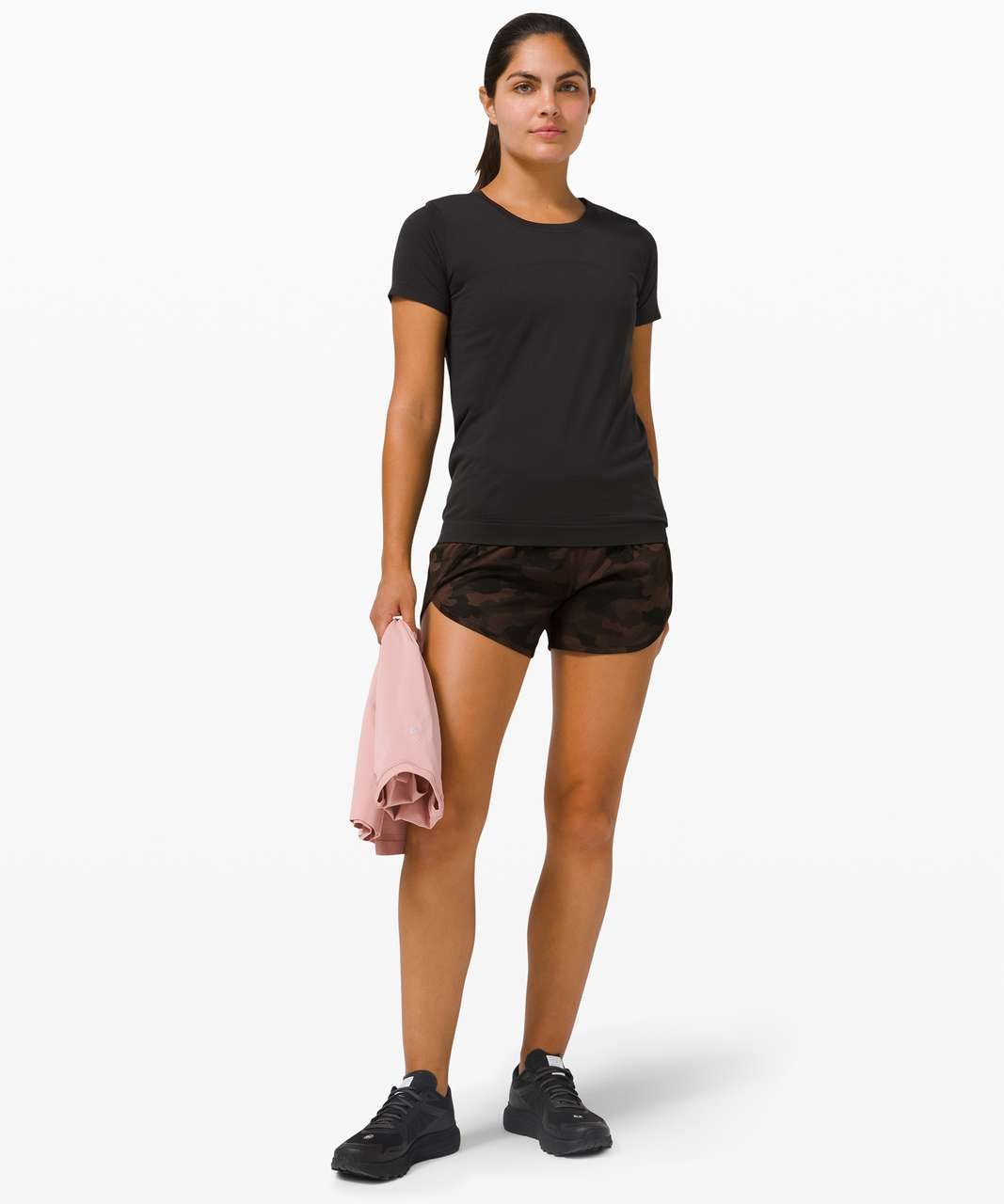 Lululemon Tracker Short V *4" - Heritage 365 Camo Brown Earth Multi