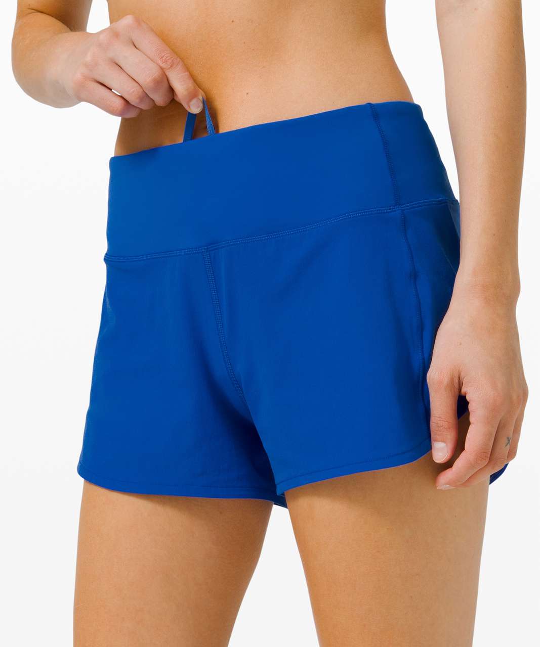 Buy Lululemon Speed Up Mid-rise Lined Shorts 4 - Blue Linen At 32% Off