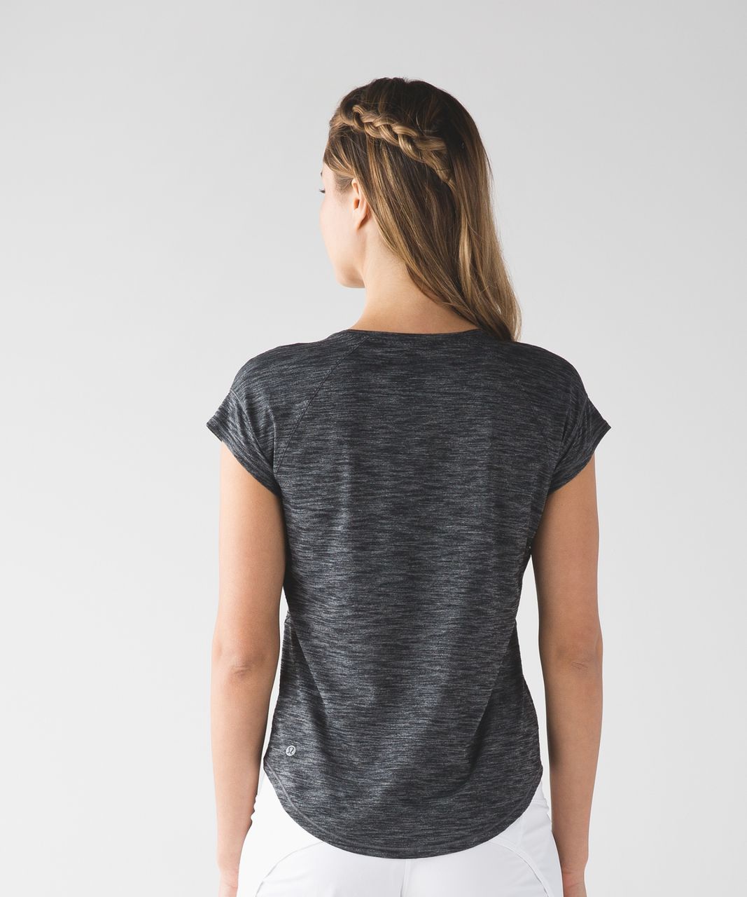 Lululemon Run Around Tee - Heathered Black