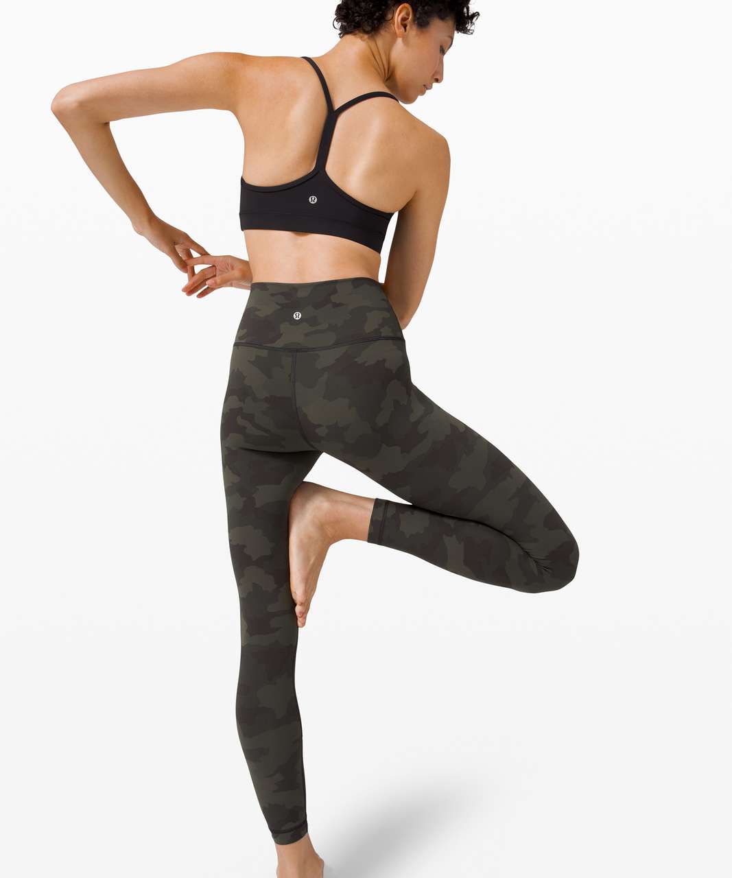 Lululemon Fast and Free High-Rise Crop 23 *Non-Reflective - Heritage 365  Camo Deep Coal Multi - lulu fanatics