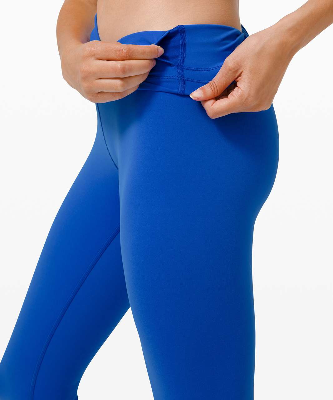 Lululemon Wunder Train Contour Fit High Rise Tight 25” Blue Size 6