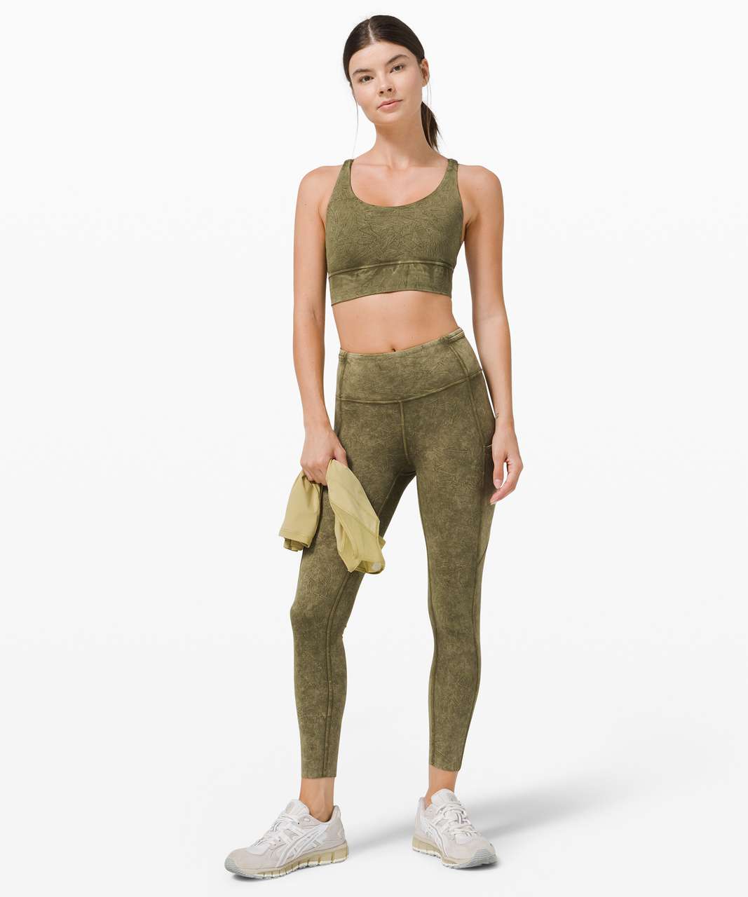 NWT Lululemon Fast Free HR 25'' ICWO Ice Wash Spiced Bronze Size 2 