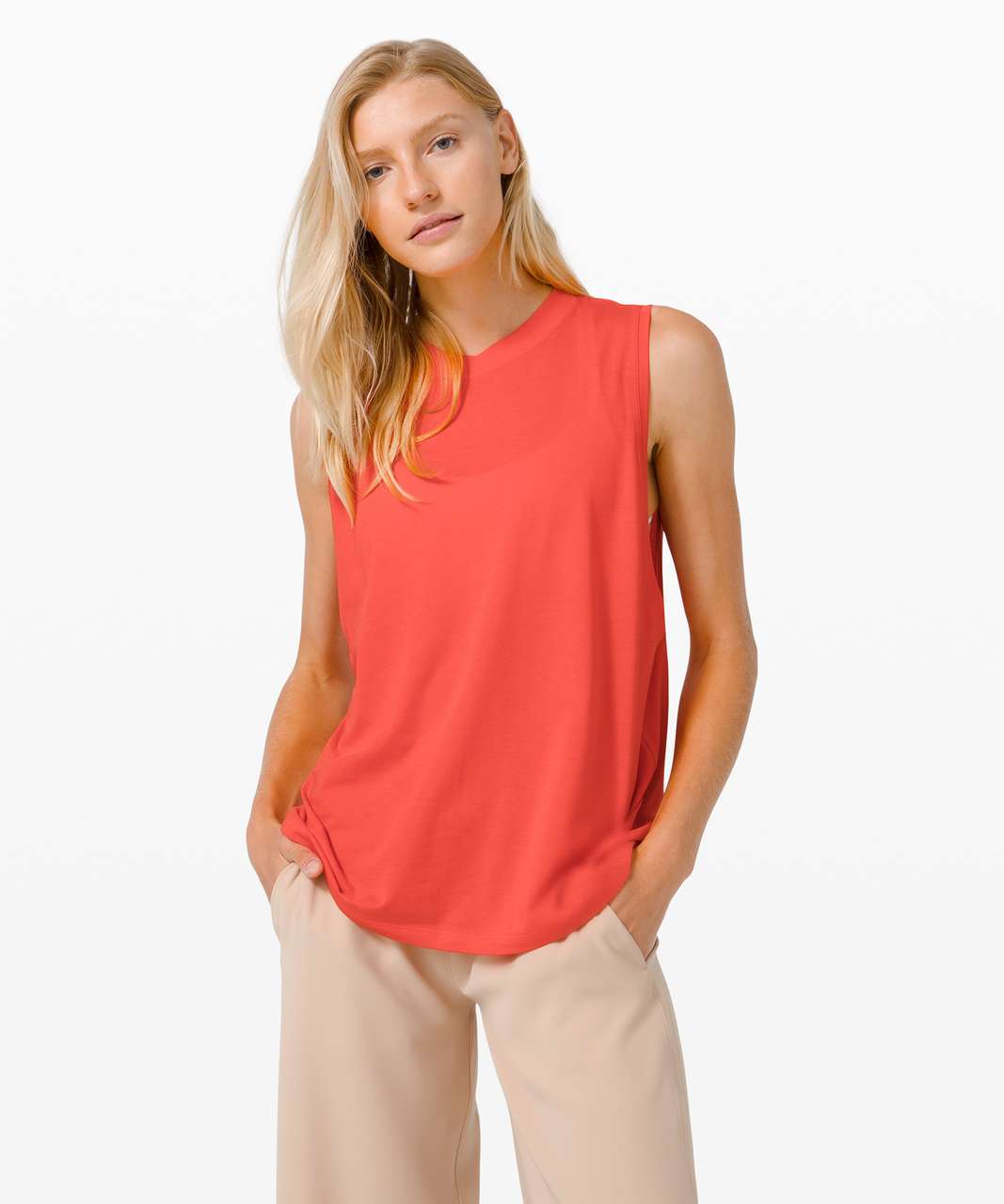 Lululemon All Yours Boyfriend Tank - Carnation Red