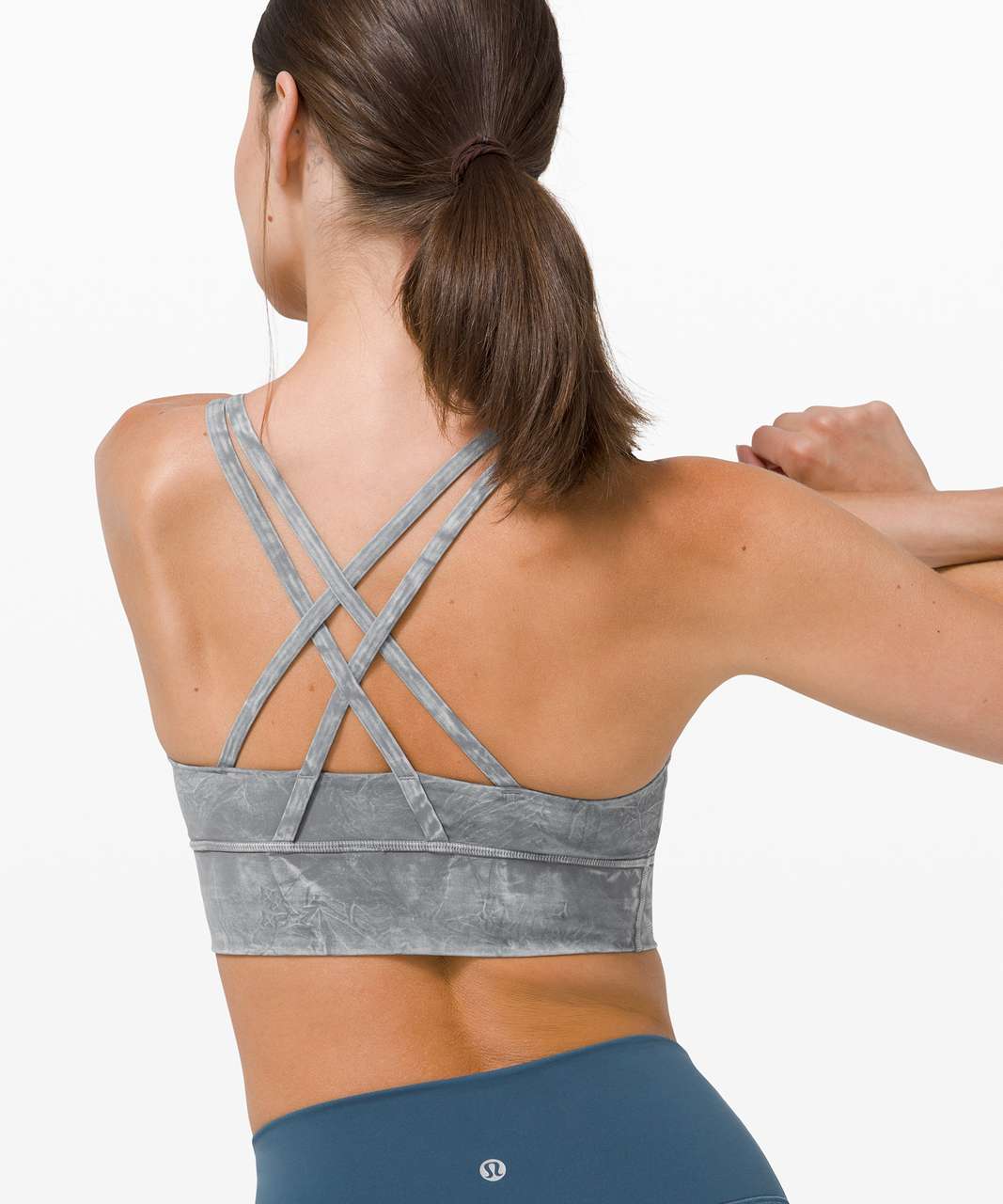 Lululemon Energy Bra Long Line Gray Size M - $40 (42% Off Retail