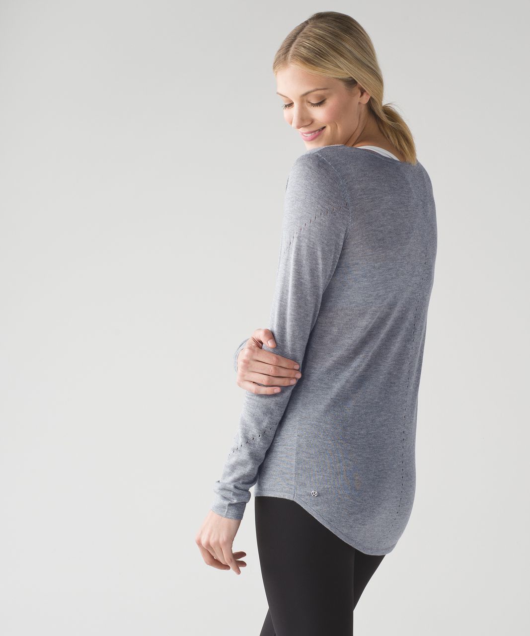 Lululemon Yin Time Long Sleeve - Heathered Medium Grey