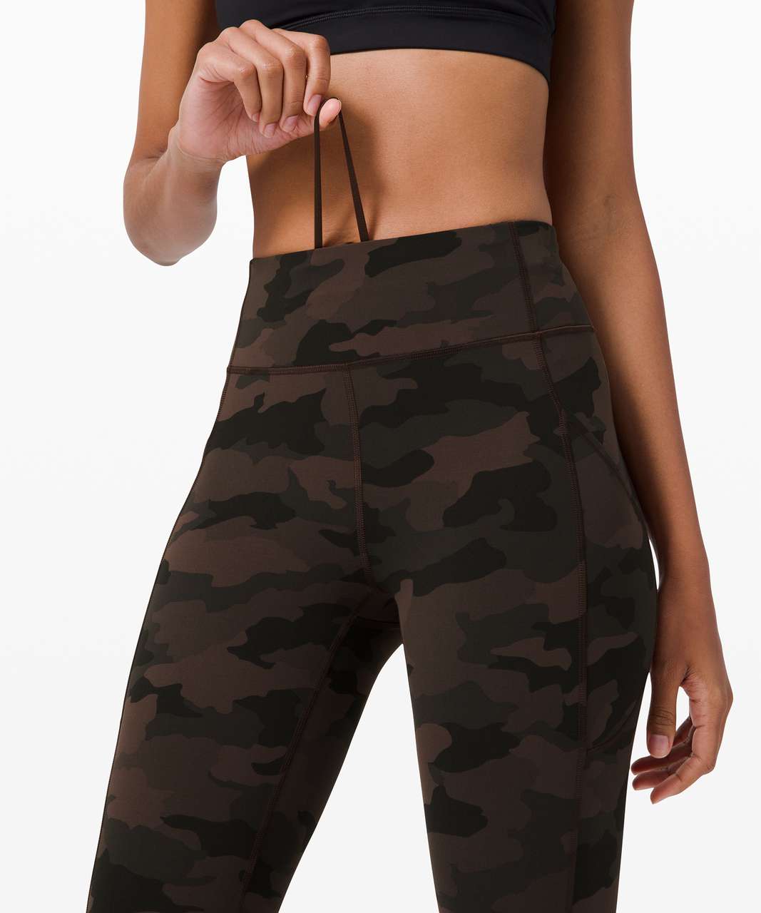 Lululemon Invigorate High-Rise Crop 23" - Heritage 365 Camo Brown Earth Multi