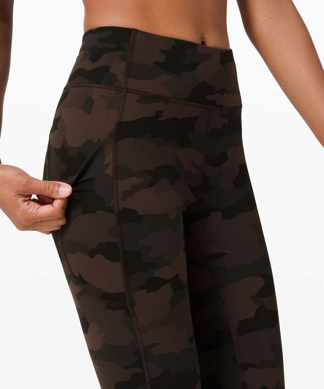 Lululemon Invigorate High-Rise Crop 23 - Heritage Camo Wash Mineral Blue  Multi - lulu fanatics