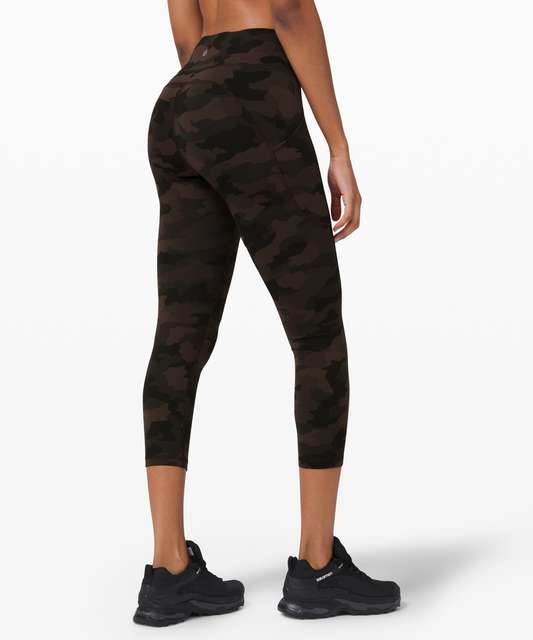 Lululemon Invigorate High-Rise Crop 23 - Heritage Camo Wash Mineral Blue  Multi - lulu fanatics