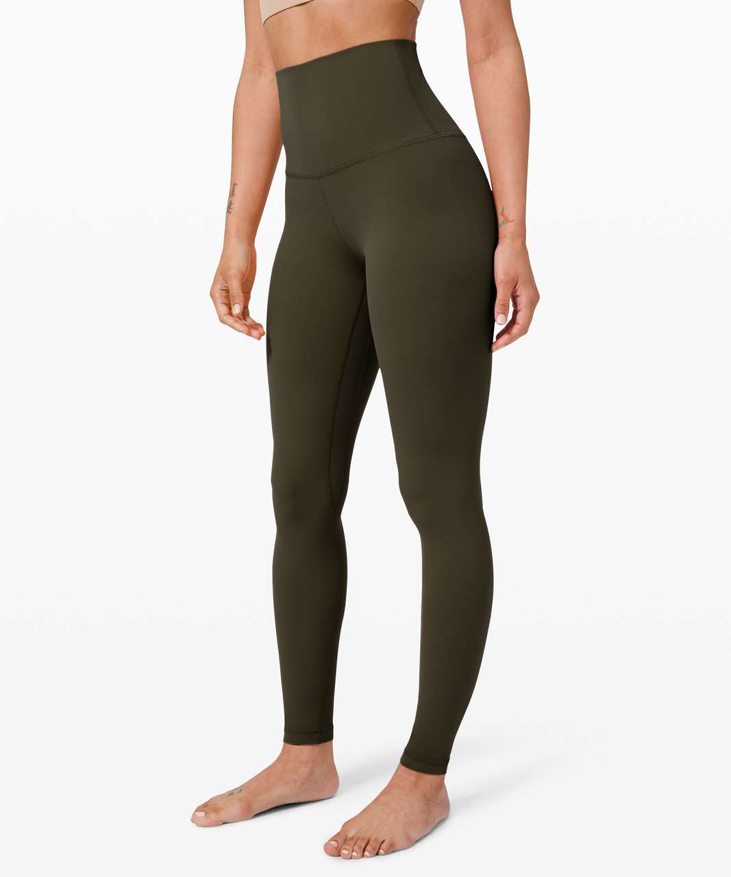 lululemon athletica, Pants & Jumpsuits, Lululemon Olive Green Leggings