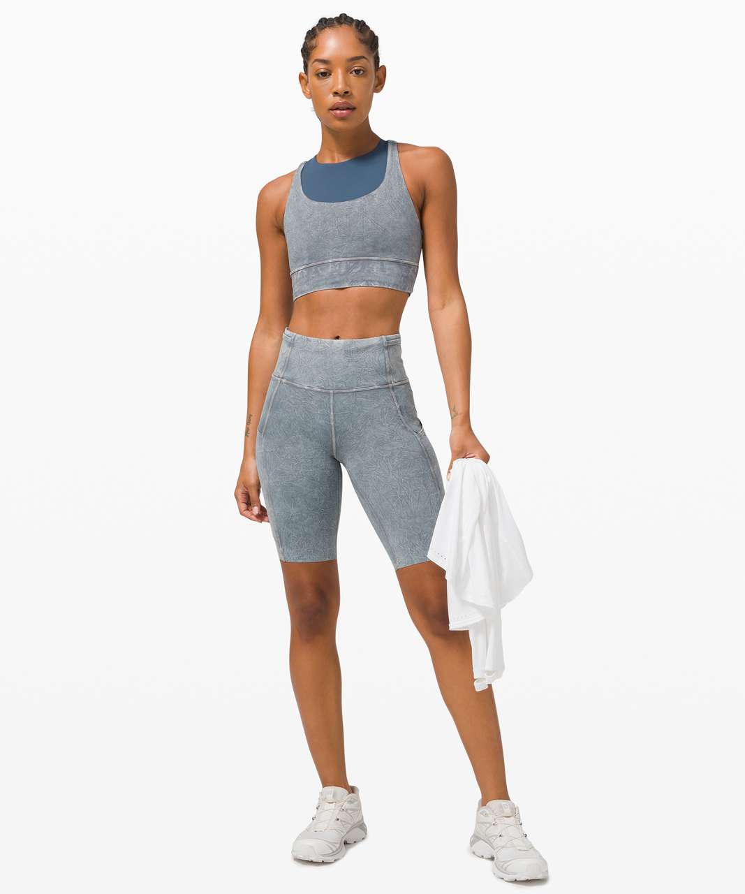 Lululemon Fast and Free Short 10 *Ice Dye - Ice Wash Asphalt Grey - lulu  fanatics