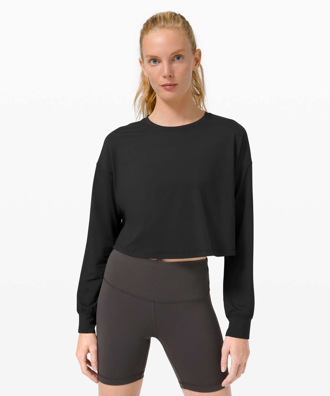 Lululemon Muscle Love Long Sleeve - Black - lulu fanatics