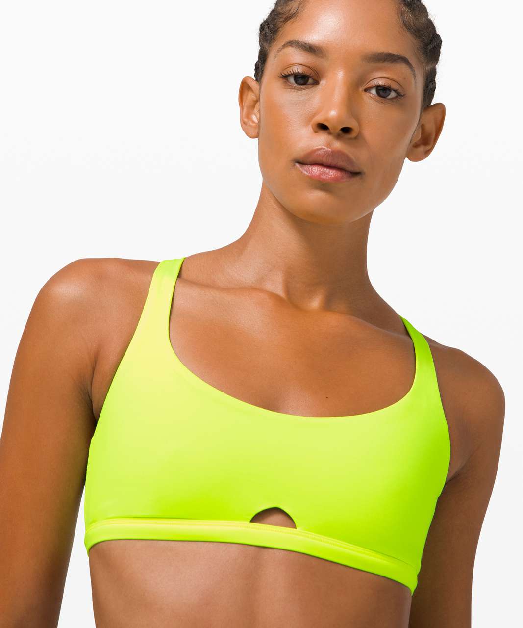 Light Yellow Peekaboo Sports Bra - Hypeach Active – HYPEACH