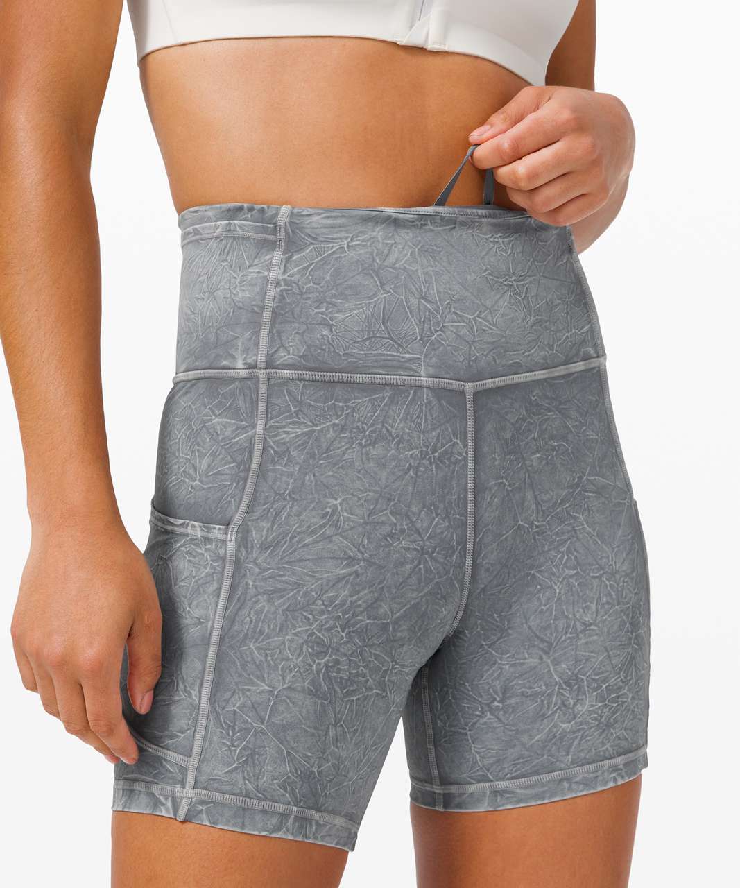 Lululemon Active Expert Short Tight 6 - Heathered Asphalt Grey / Black -  lulu fanatics