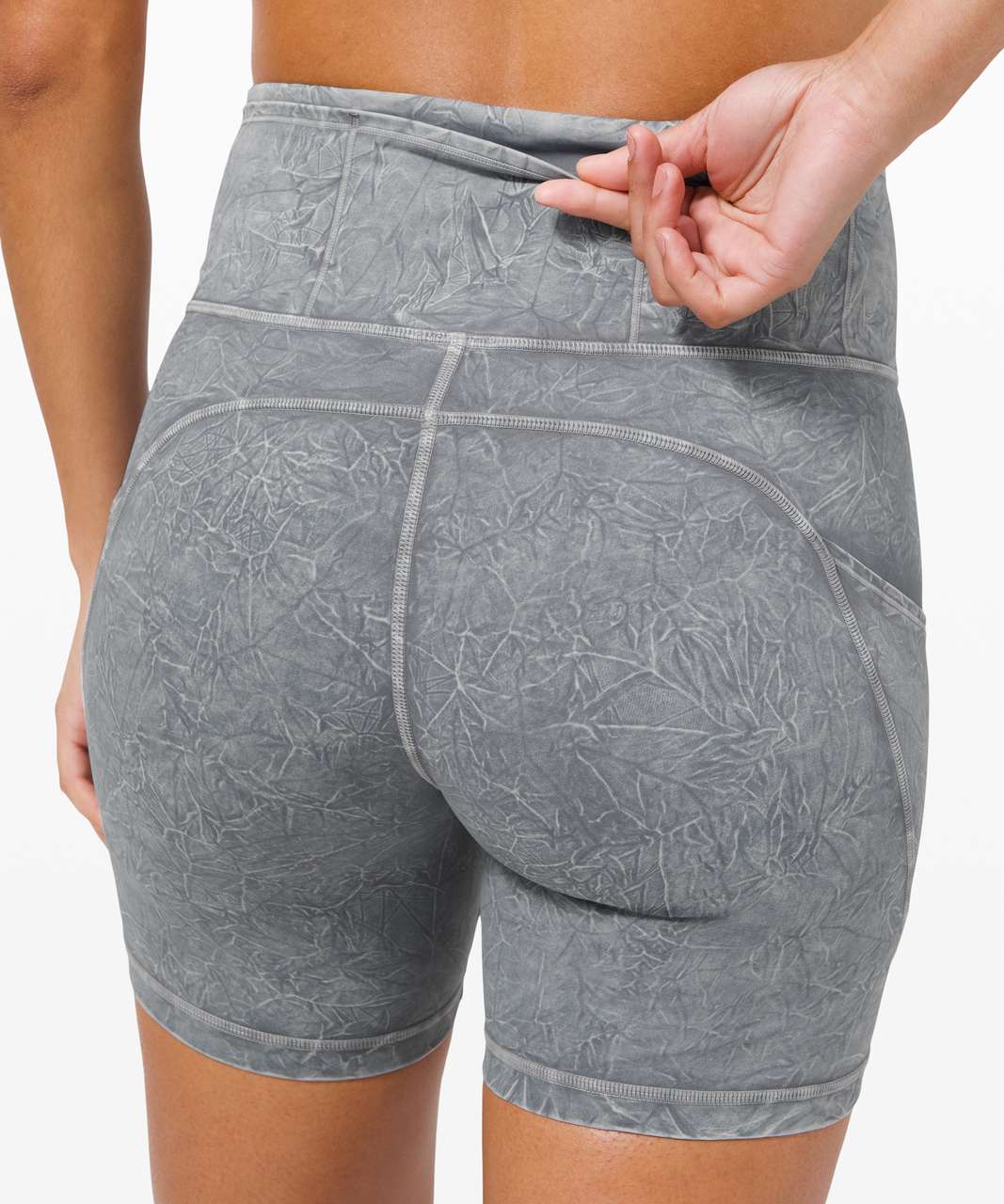 Mini short Lululemon Grey size 10 US in Synthetic - 40447100