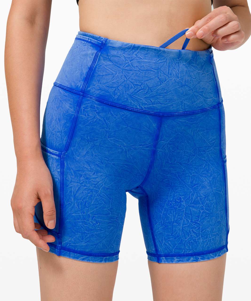 Lululemon Fast and Free Short 6 Ice Dye *Non-Reflective - Ice Wash  Cerulean Blue - lulu fanatics