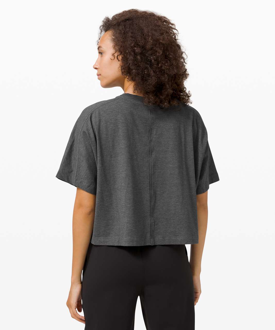 Lululemon Check the Box Short Sleeve - Heathered Graphite Grey