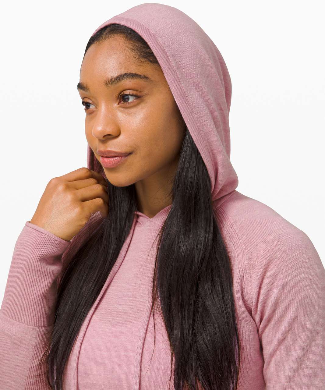 Lululemon Sit in Lotus Hoodie Sweater - Heathered Pink Taupe