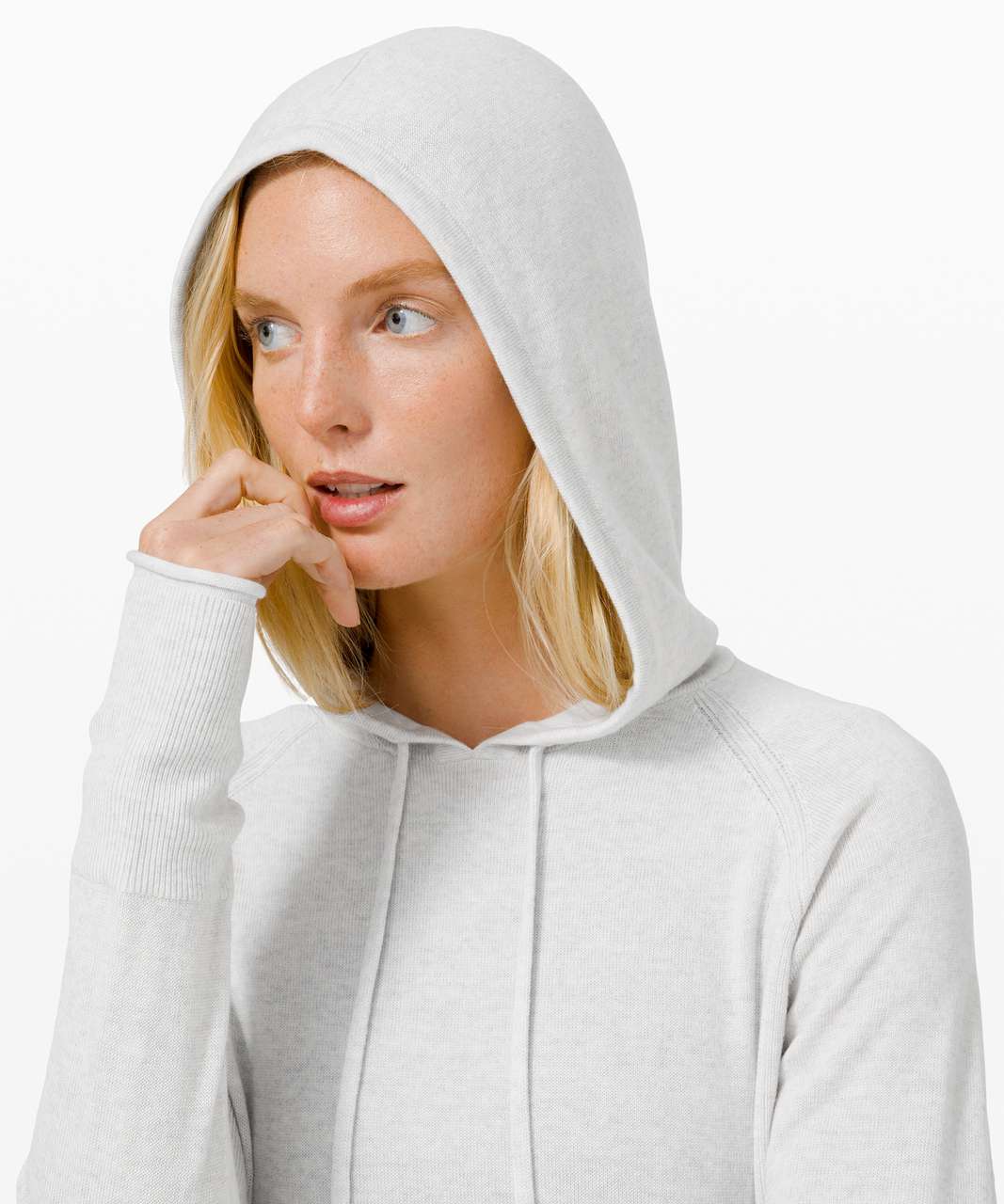 Lululemon Sit in Lotus Hoodie Sweater - Heathered Core Ultra Light Grey ...