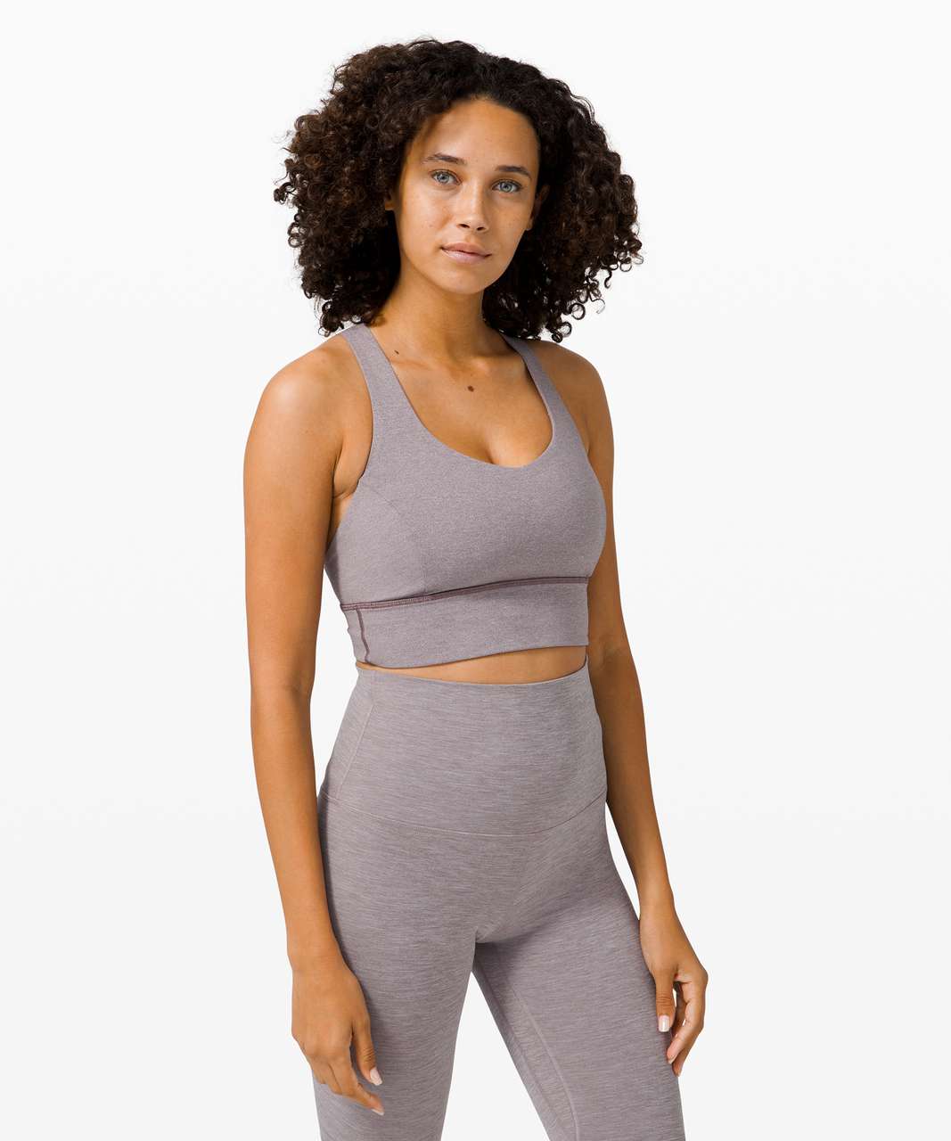 Lululemon Free To Be Serene Bra Long Line *Light Support, C/D Cup - Heathered Lunar Rock