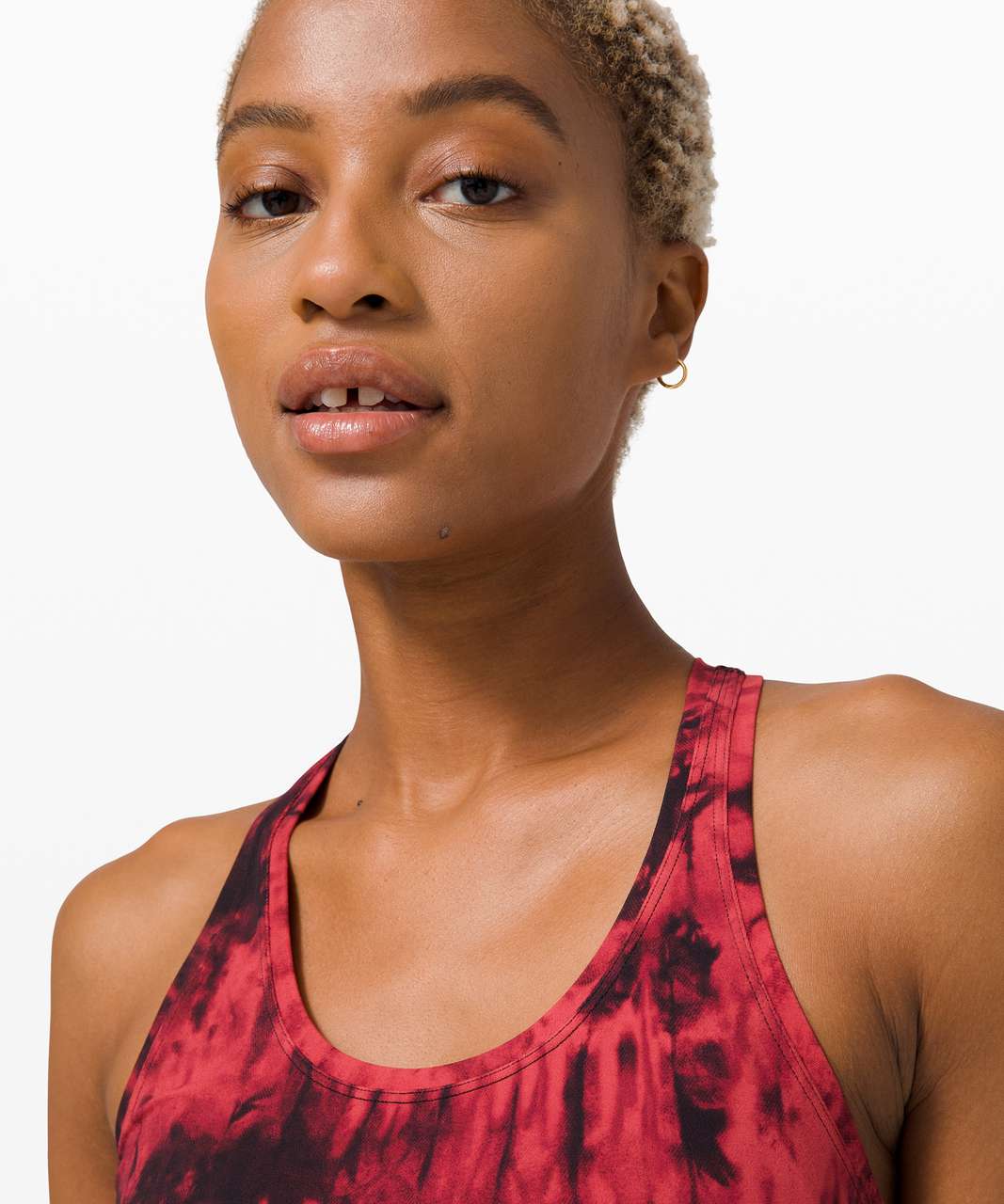 Lululemon Cool Racerback II Nulu *Game Day - Game Day Red Black Multi