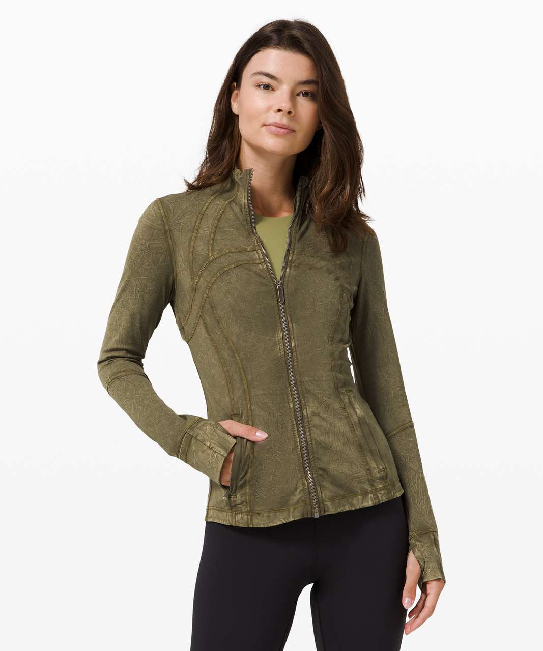 LULULEMON Sing, Floss, Travel Jacket in Heathered Wren (?) Green