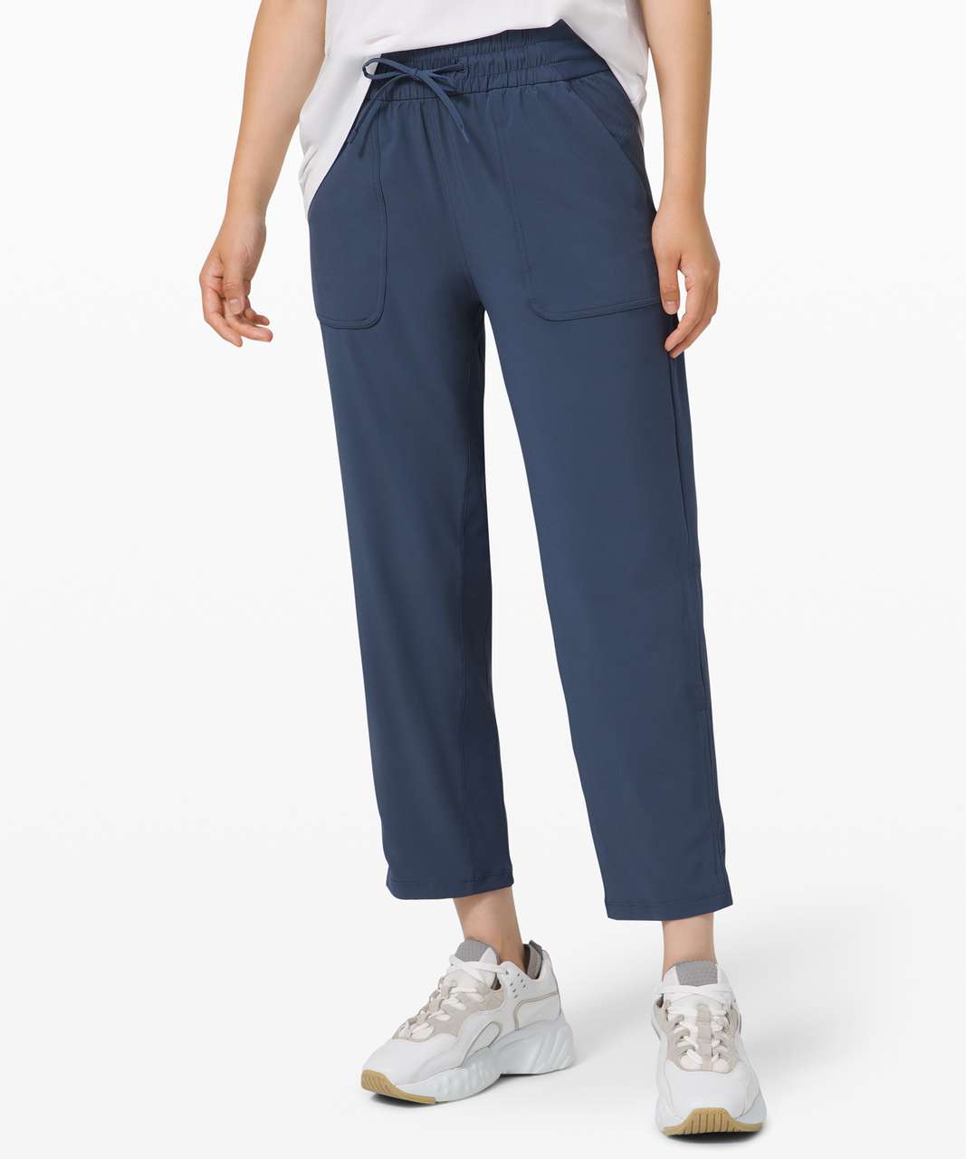 Lululemon Beyond the Studio Crop - Iron Blue - lulu fanatics