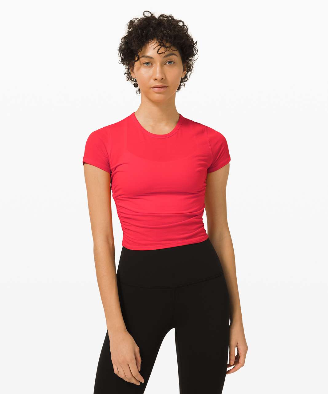 Lululemon All It Takes Short Sleeve - Carnation Red