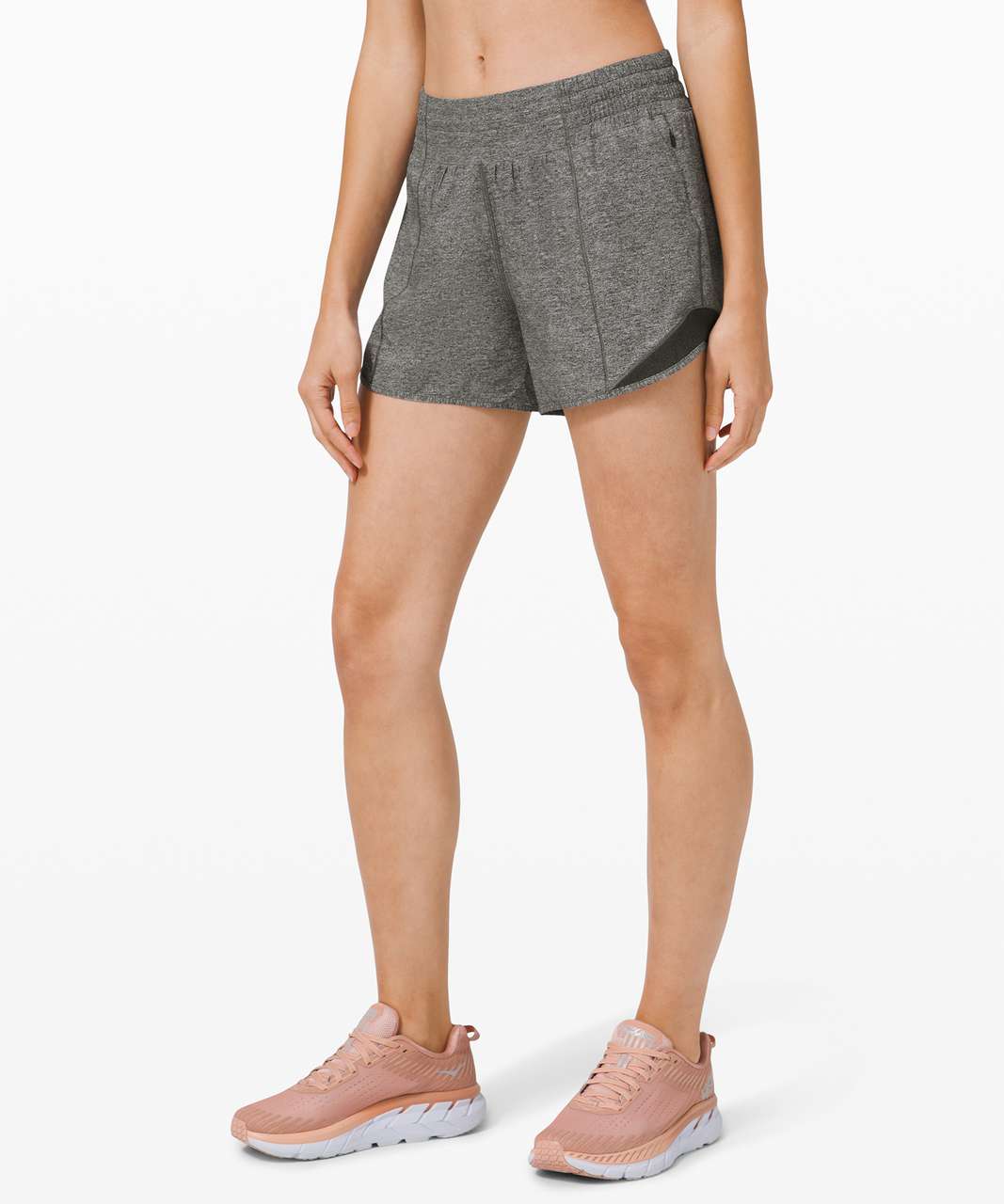 Lululemon Hotty Hot Short *High-Rise Long 4" - Heather Lux Multi Black