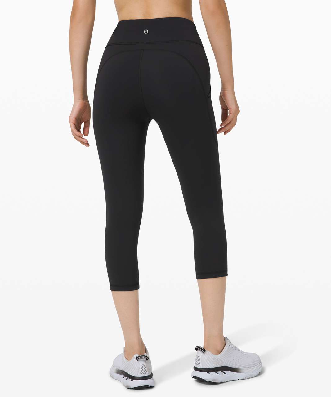 NWT Lululemon high-rise crop leggings w pockets, Invigorate 17 Size2 Black