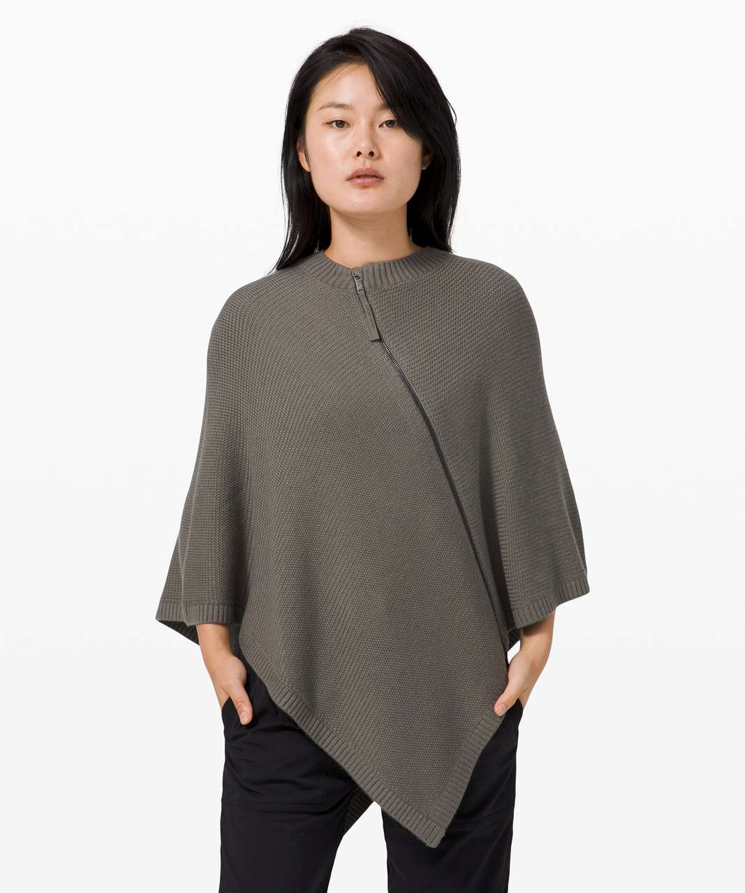 Lululemon On The Go Poncho - Grey Sage