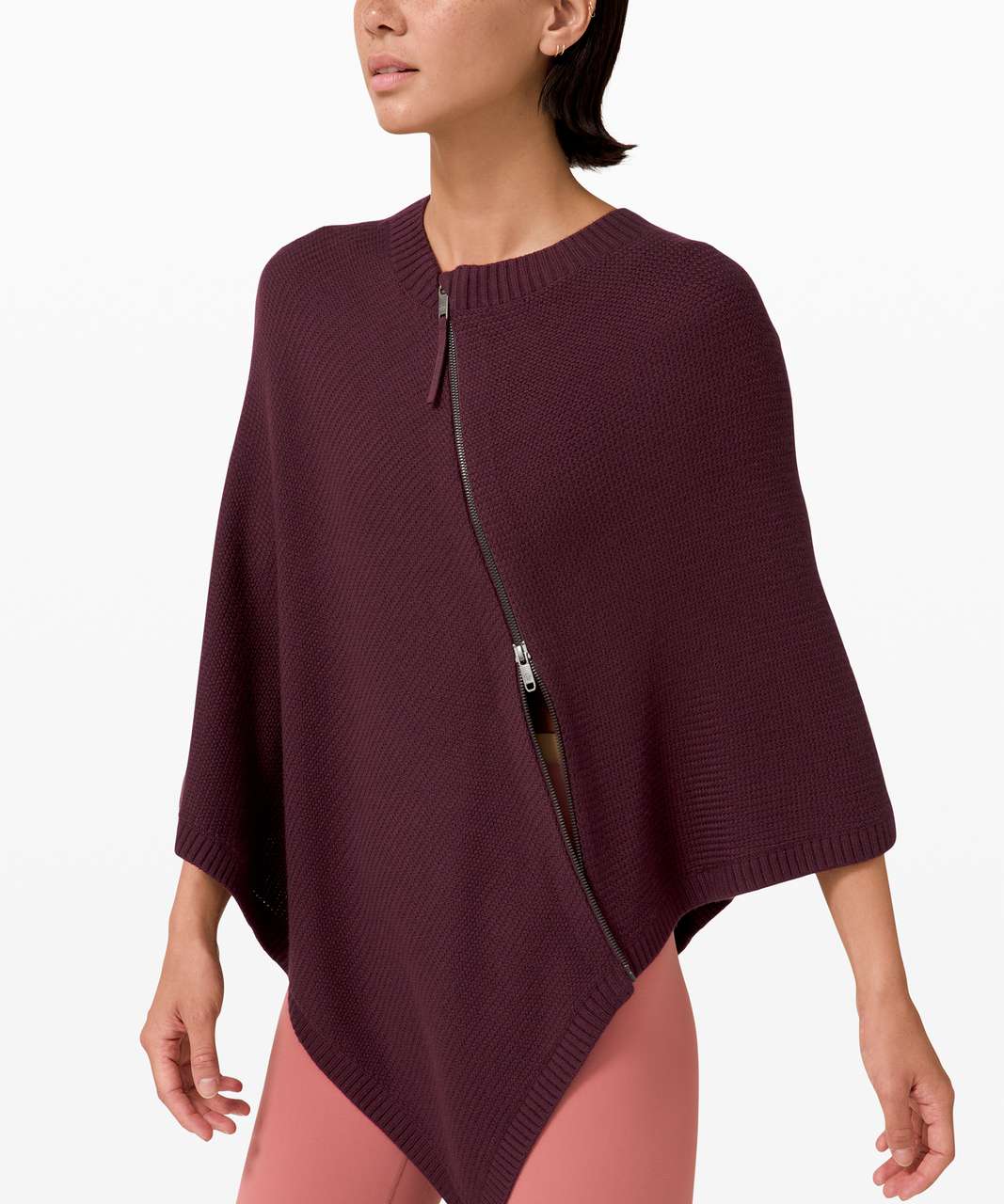 Lululemon On The Go Poncho - Cassis