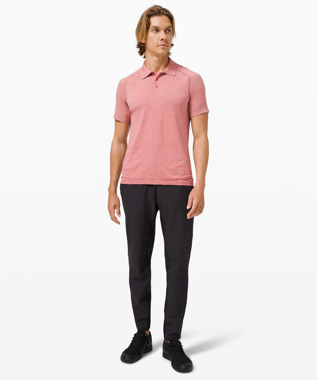 Lululemon Metal Vent Tech Polo 2.0 - Misty Pink / Cherry Tint