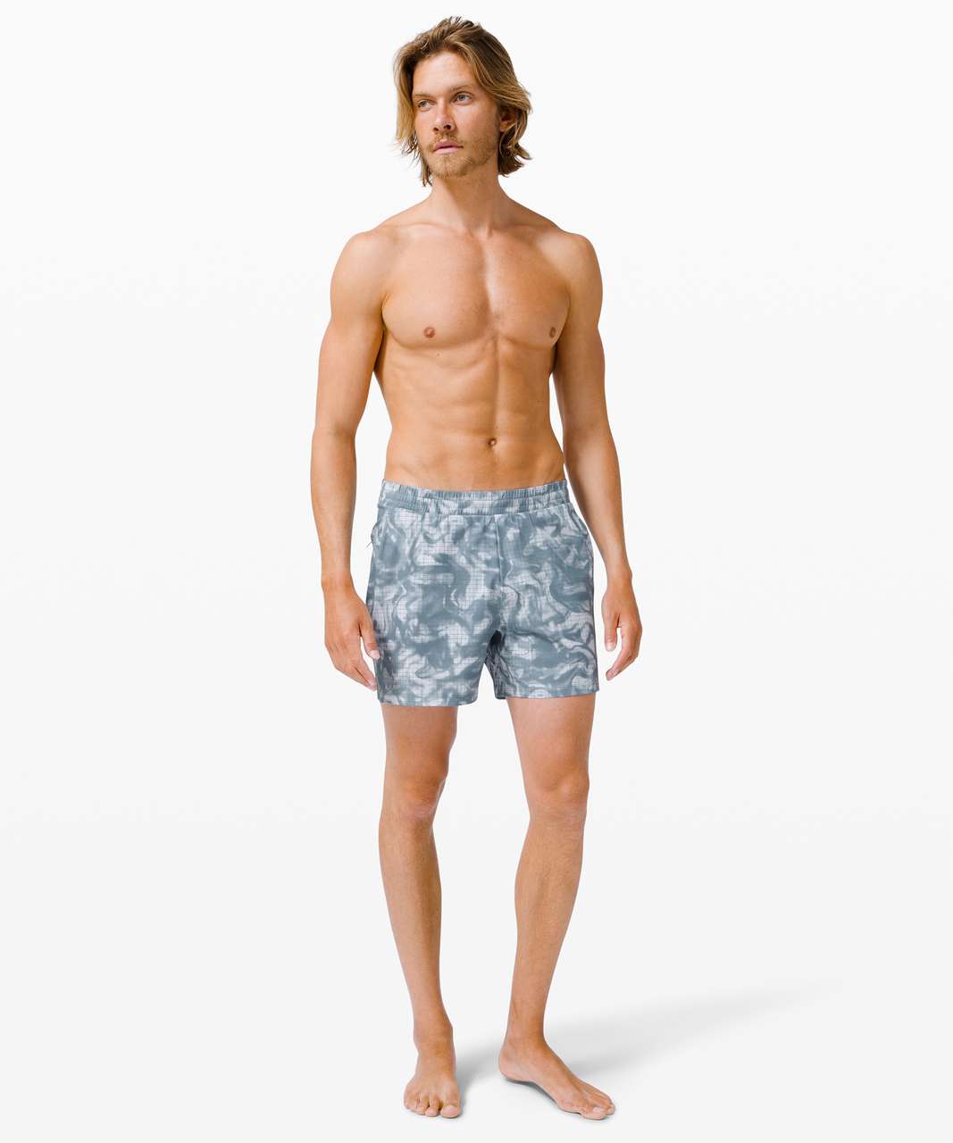 Blue Camo Swim Shorts - 5