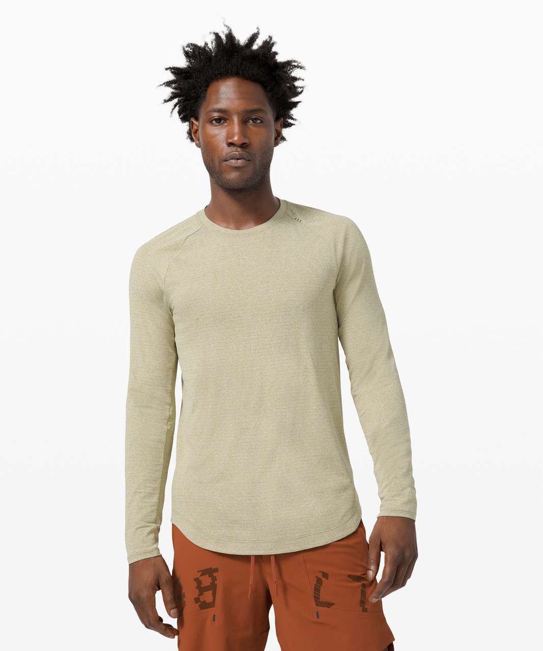 Lululemon Drysense Long Sleeve - Heathered Bronze Green