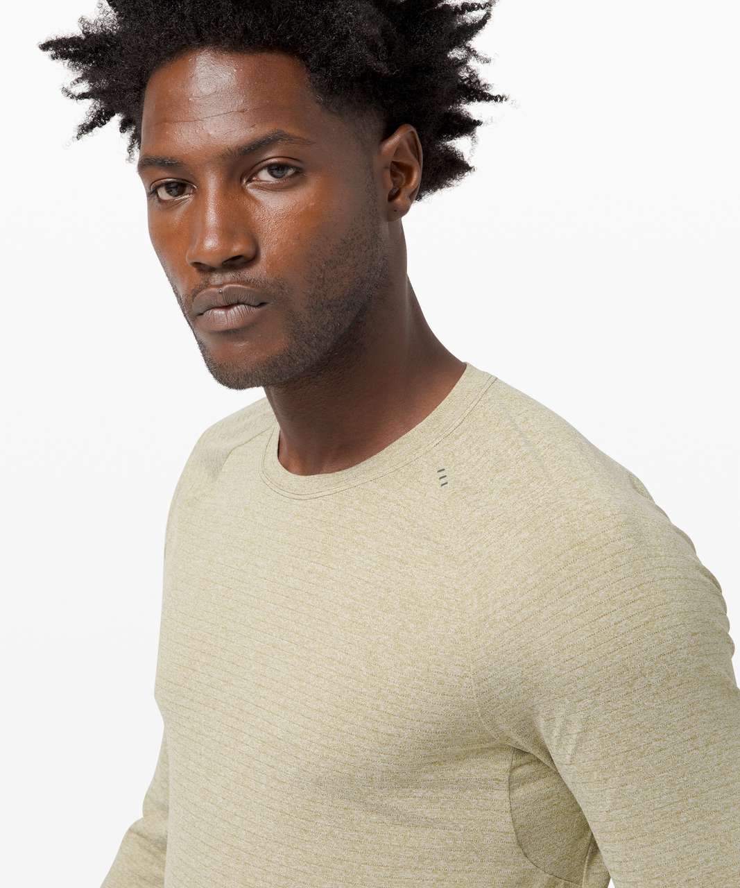 Lululemon Drysense Long Sleeve - Heathered Bronze Green