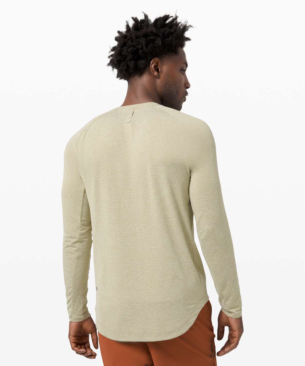 Lululemon Drysense Long Sleeve - Heathered Bronze Green