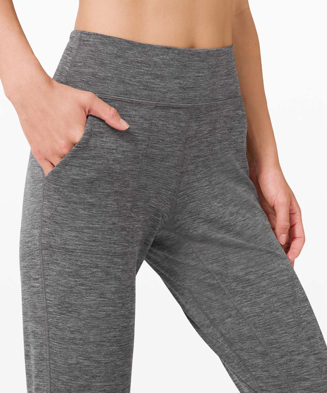 Lululemon Align Jogger High Rise Crop *Nulu Size 2 Heathered Black