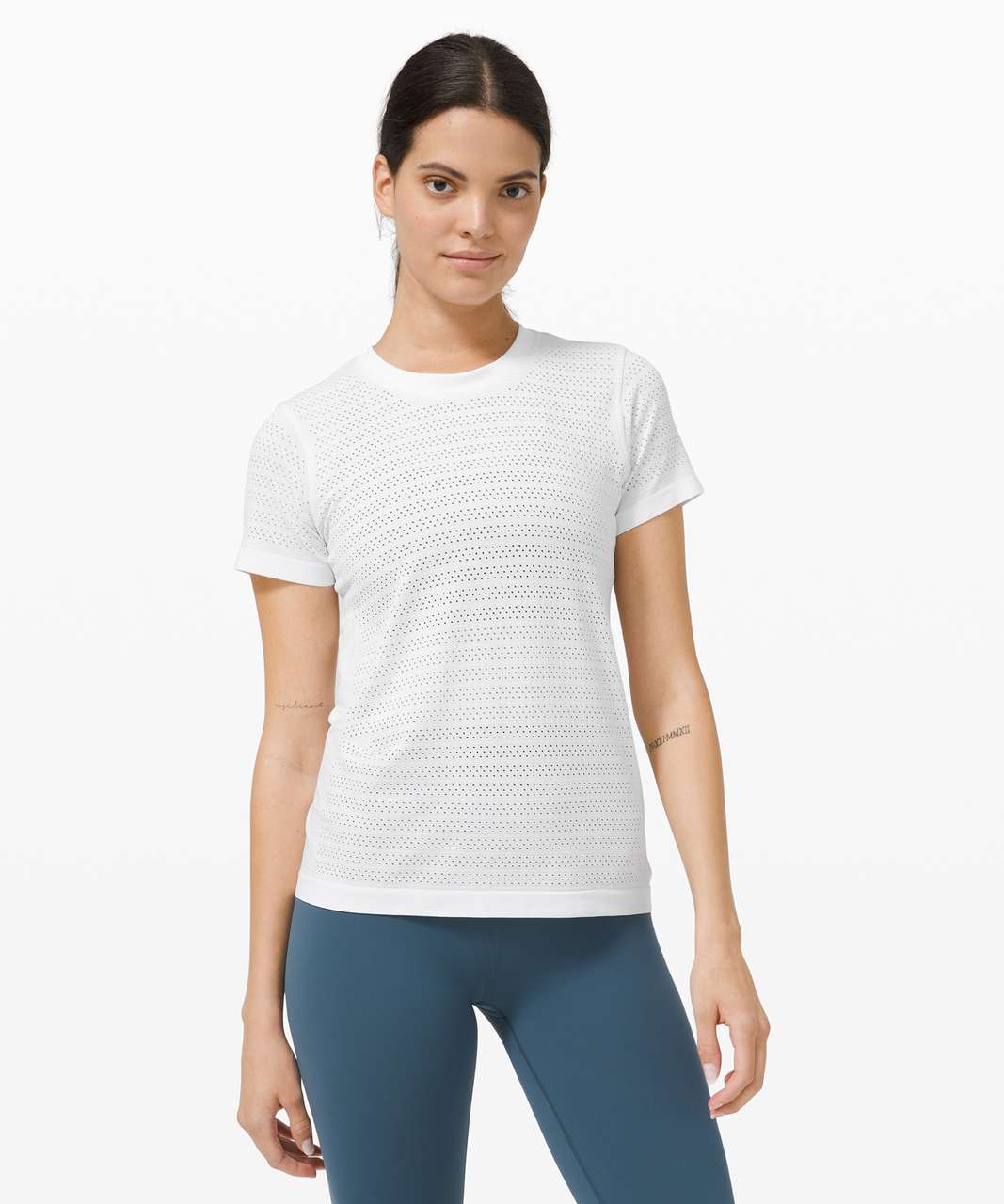 Lululemon Swiftly Breathe Relaxed-Fit Short Sleeve Shirt White