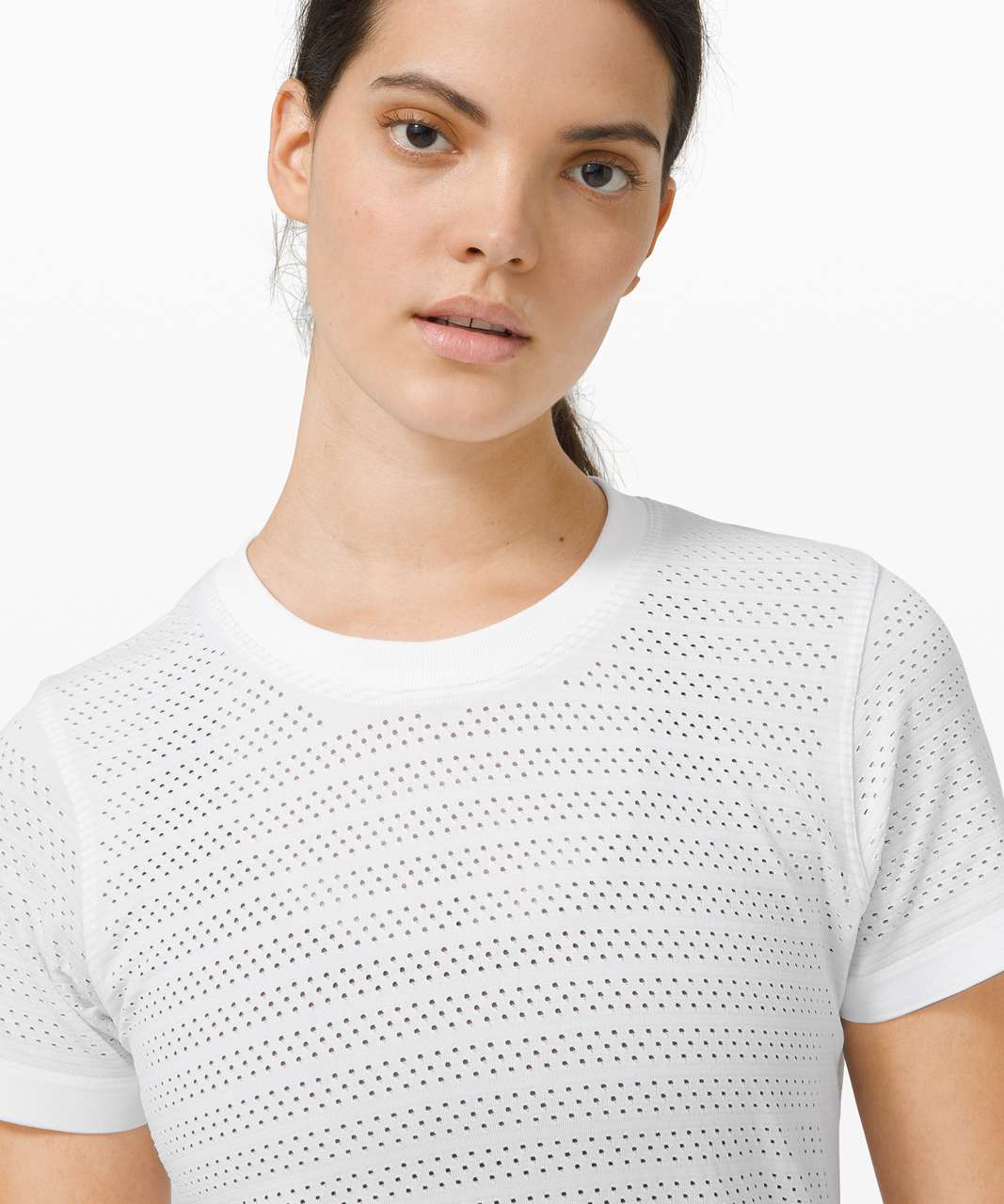 Lululemon Swiftly Breathe Short Sleeve - White / White - lulu fanatics