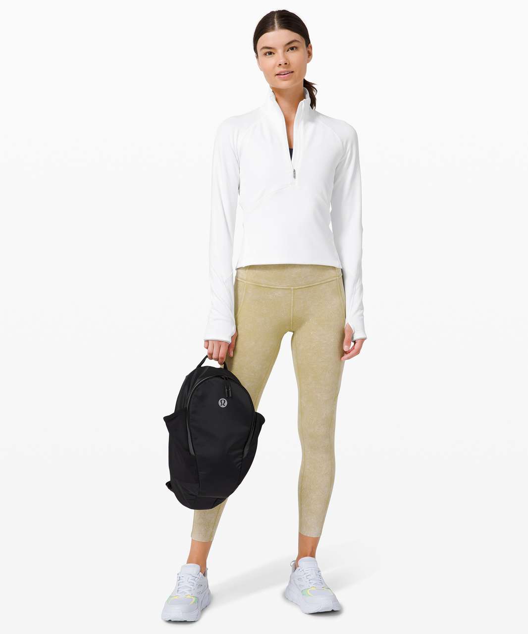 Lululemon Always Alert 1/2 Zip - White - lulu fanatics