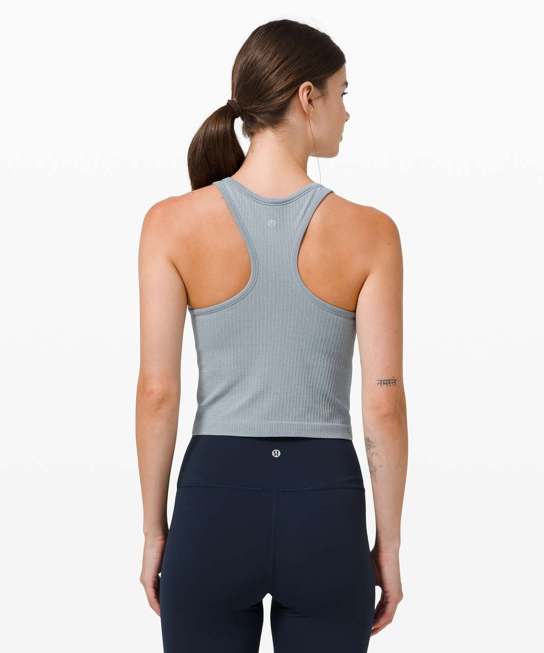 New arrivals: Ebb to Street Racer Crop Tank in Rainforest (6