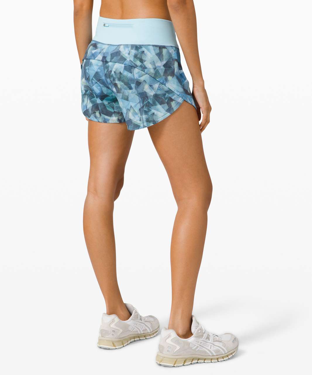 Lululemon Speed Up Short Long *4 Updated Fit - Floral Spritz Multi / Black  - lulu fanatics