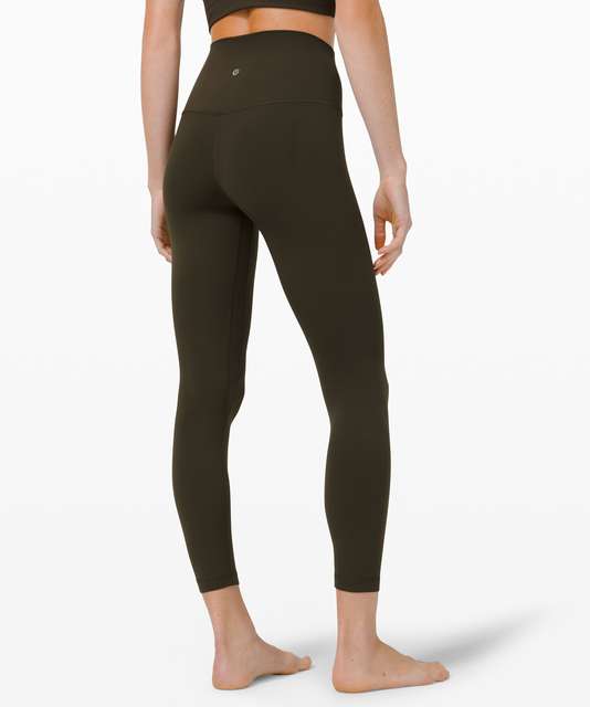 Lululemon Leggings Womens 10 Green Camo Align Pant II 25'' Soft Stretch  Yoga Gym