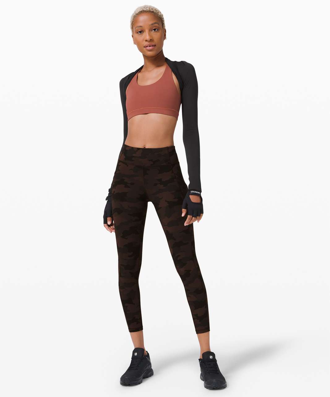 Lululemon Invigorate High-Rise Tight 25 - Heritage 365 Camo Brown Earth  Multi - lulu fanatics