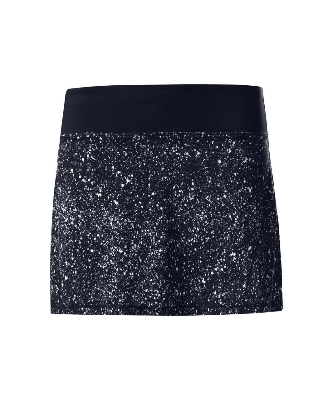 Lululemon Circuit Breaker Skirt (Tall) - Splatter White Black / Black