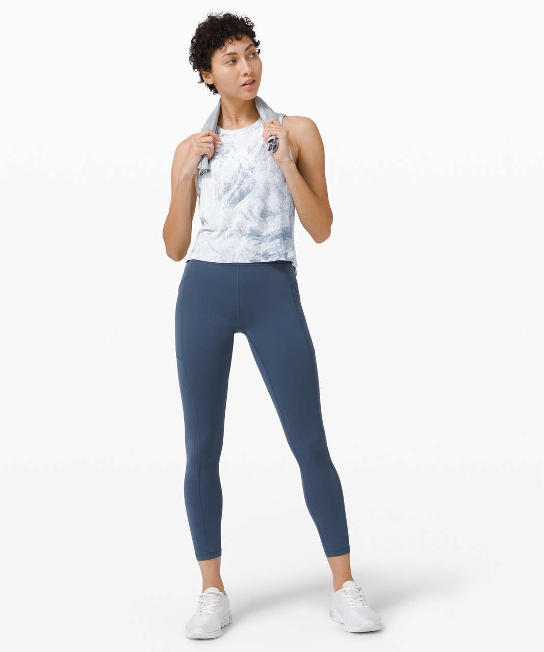 lululemon athletica, Pants & Jumpsuits, Lululemon Invigorate Leggings  High Rise Tight Flux Blue Multi 28