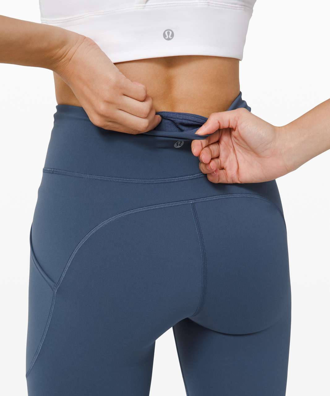 lululemon iron blue leggings